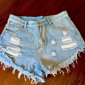 Cute! Shein High Waisted Jean Shorts 4 M